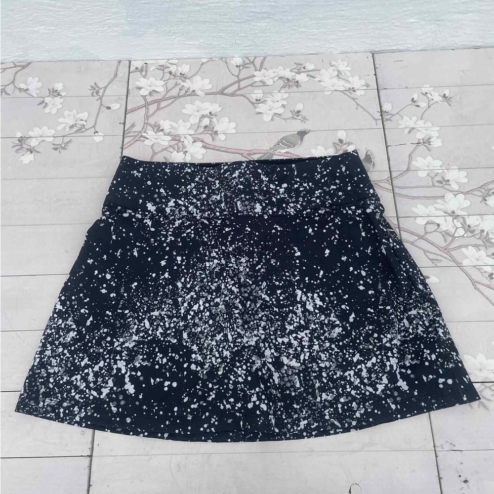 Prince Black and White A-Line Skirt